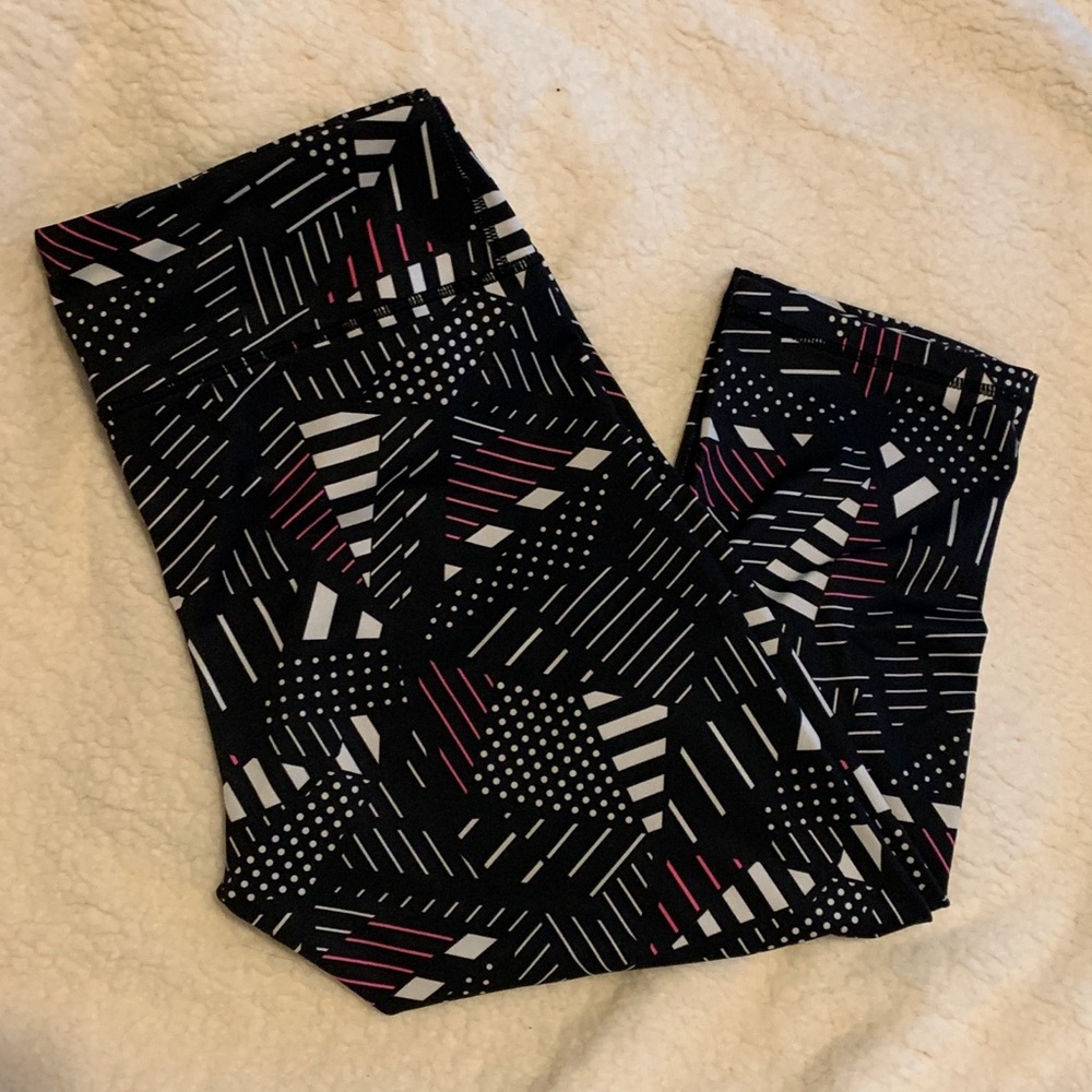 Athletic Capri Leggings fun ahead (Large) NWOT.
